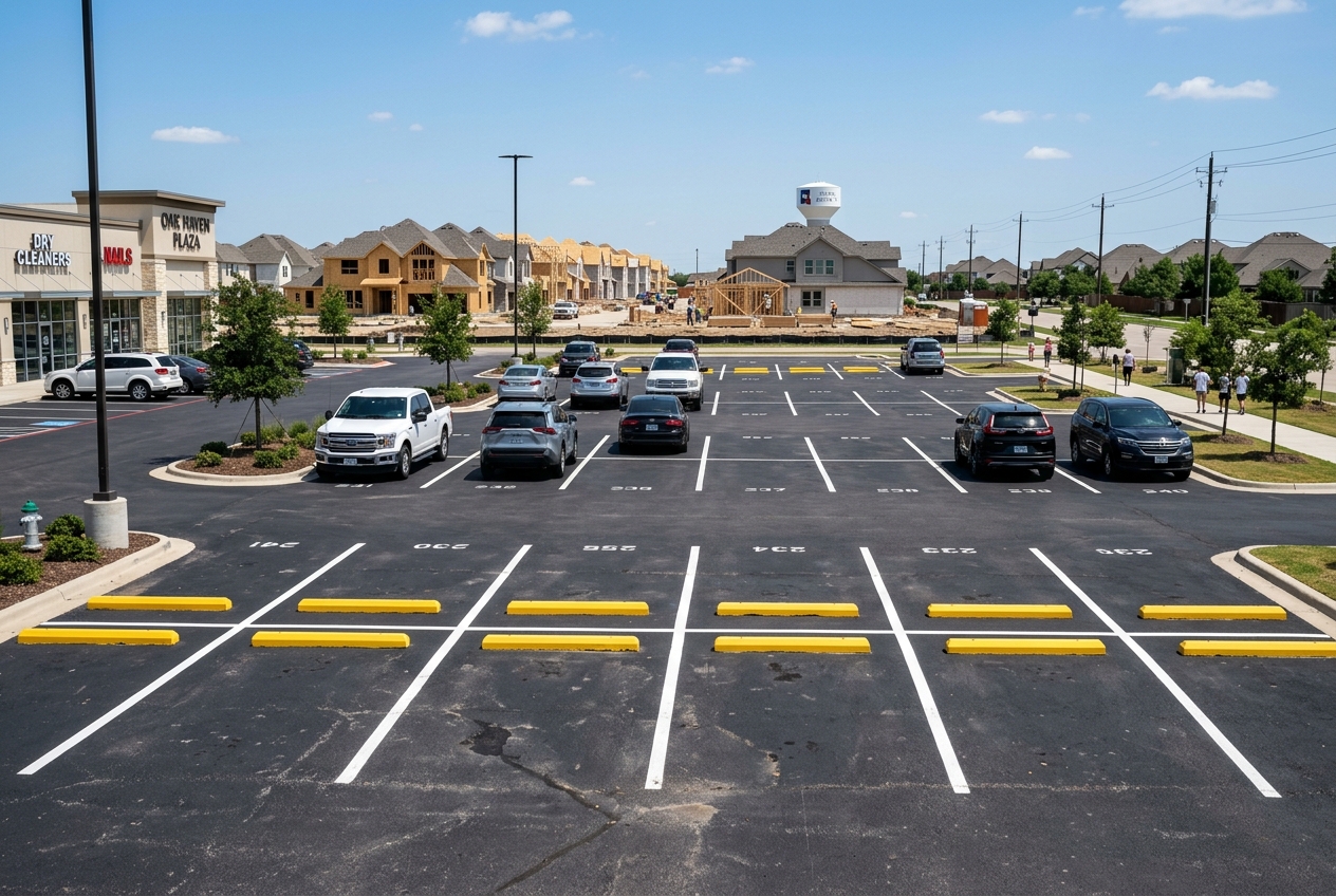 Schertz commercial parking lot